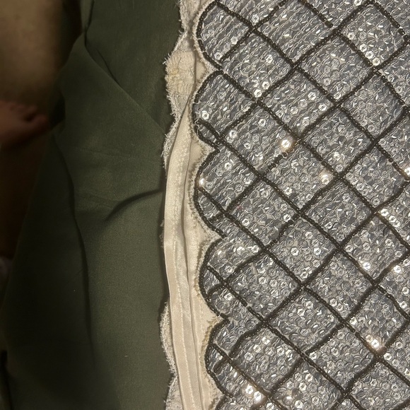 Silver Sequin Gryphon Skirt ASO Serena Van Der Woodsen on Gossip Girl Size L - Picture 8 of 15
